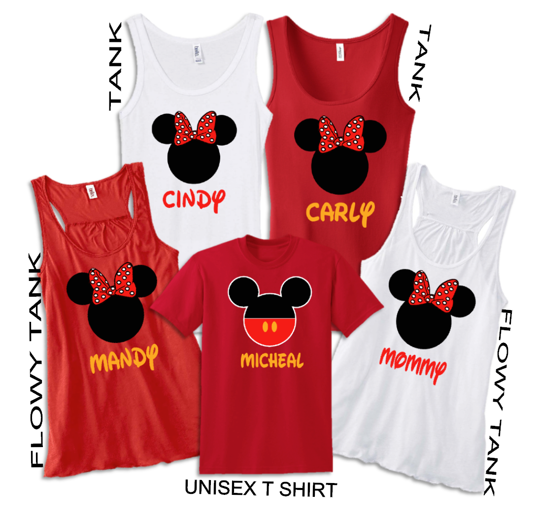 Disney Tank Top Family Vacation T Shirts The Official