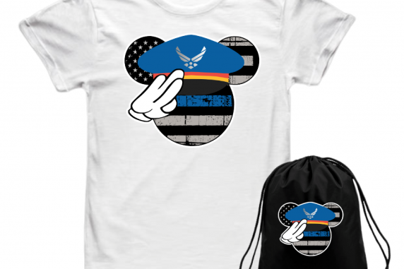 Air Force Mickey Mouse Family Matching Shirts