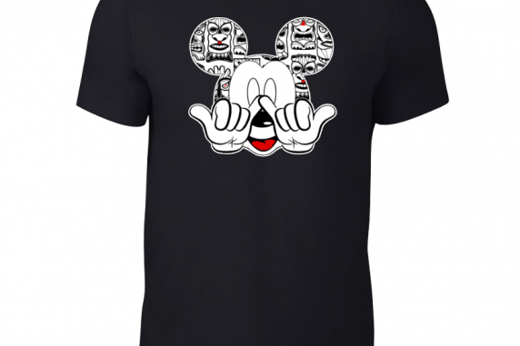 Disney Aulani Hawaii Tiki Family Mickey Mouse and Minnie Mouse T-Shirt