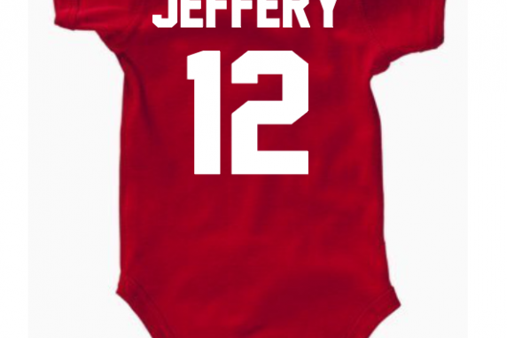 Baseball Onesie Personalized with Name and Number