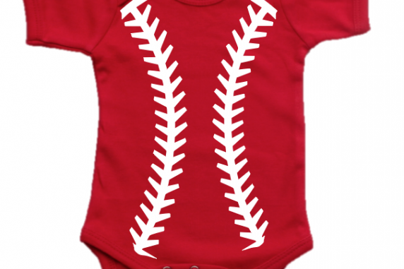 Baseball Onesie Personalized with Name and Number