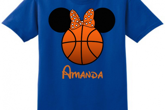 Mickey & Minnie Basketball" girl