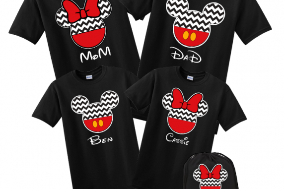 Disney Family Chevron  Mickey and Minnie Vacation T-Shirt
