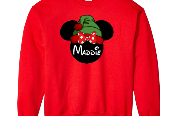 Disney Christmas Santa and Elf Mickey and Minnie Mouse Family Vacation Sweatshir