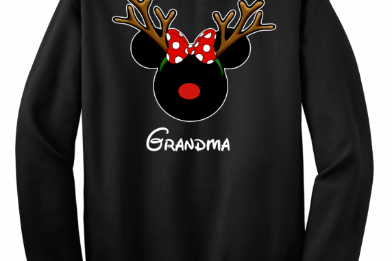 Disney Christmas Reindeer Mickey and Minnie Mouse Family Vacation Sweatshirt