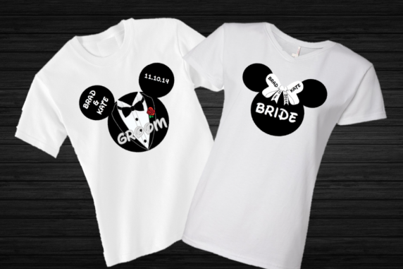 Disney Bride and Groom T-Shirts
