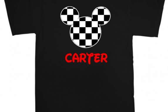 Disney Mickey and Minnie Black & White Family Vacation T-Shirts