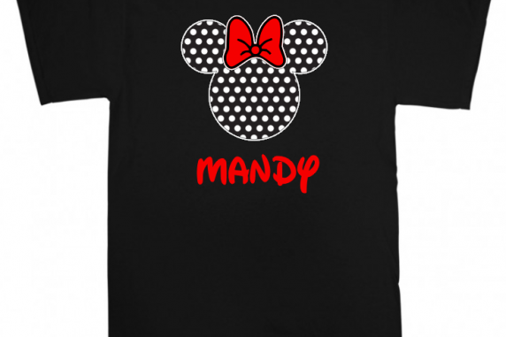 Disney Mickey and Minnie Black & White Family Vacation T-Shirts