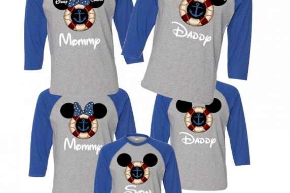 Disney Cruise Mickey & Minnie Family Vacation Raglan T-Shirts