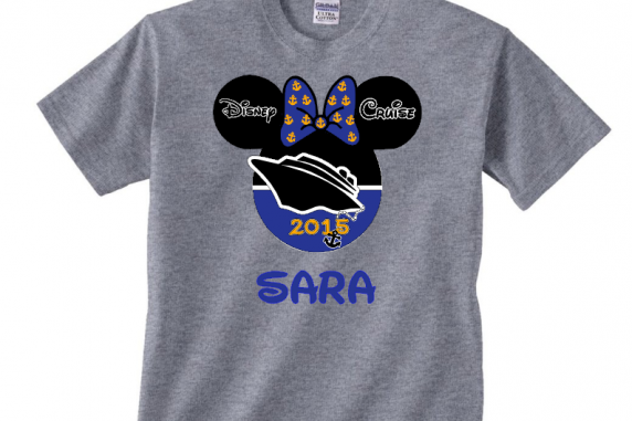 Disney Family Cruise Ship Vacation T-Shirts - Gray