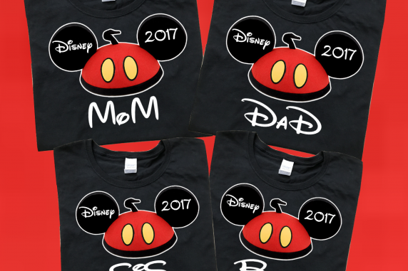 Disney Custom Family Hats Design Family Vacation T-Shirts