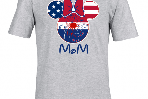 Disney American Flag Family Mickey Mouse and Minnie Mouse T-Shirt