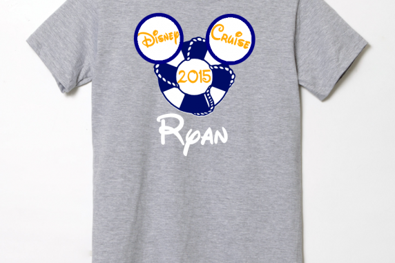 Disney Family Cruise Ship Vacation T-Shirts - Gray