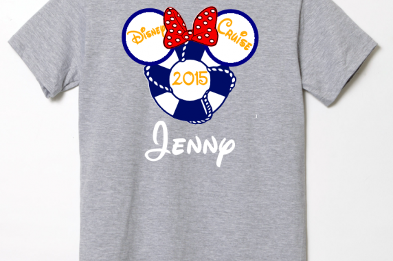 Disney Family Cruise Ship Vacation T-Shirts - Gray
