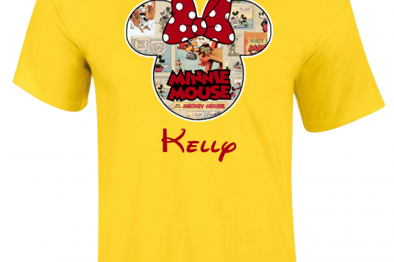 Disney Family Mickey Color Comics Custom T-Shirts