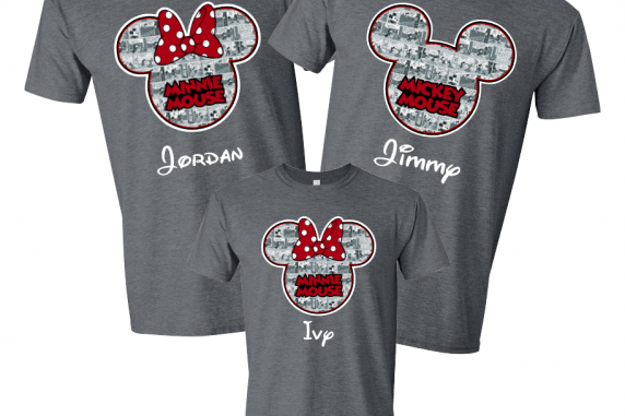 Mickey Old Comics Custom T-Shirts