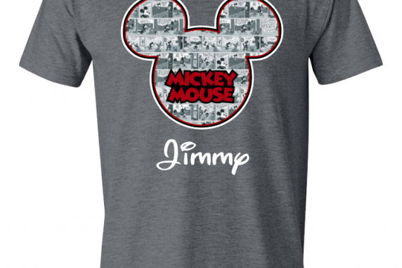 Mickey Old Comics Custom T-Shirts