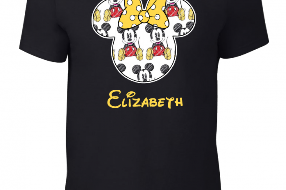 Disney Family Mickey Sketch Custom T-Shirts