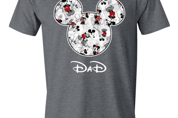 Disney Family Mickey Black & White Custom T-Shirts