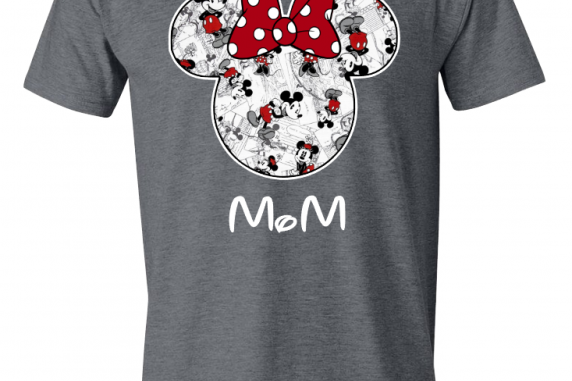 Disney Family Mickey Black & White Custom T-Shirts