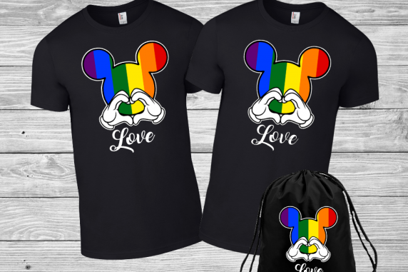 Disney Pride Family Minnie Mouse Flowy Tops and Tank Top