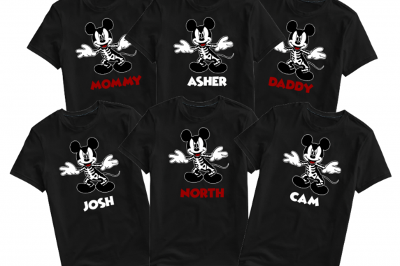 Disney Shirts | Mickey Skeleton Shirt
