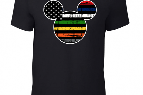 Disney First Responders Disney Family Mickey Mouse and Minnie Mouse Flowy Tops T