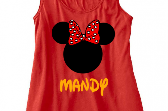 Disney Family Minnie Mouse Flowy Tops and Tank Top