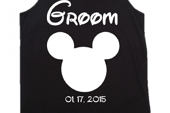 Disney Bride with Carriage and Groom T-Shirts 2 Shirts Included