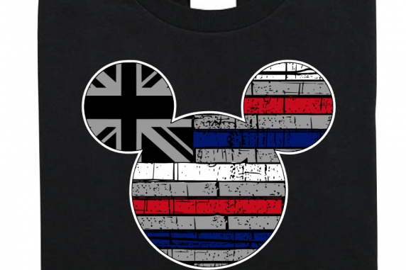 Disney Hawaii Flag Family Mickey Mouse and Minnie Mouse T-Shirt