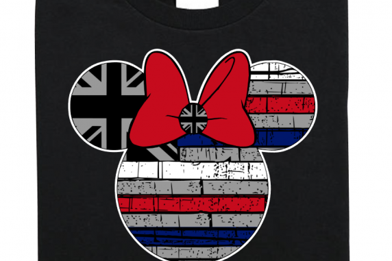 Disney Hawaii Flag Family Mickey Mouse and Minnie Mouse T-Shirt