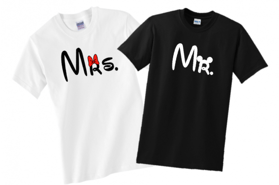 Mr. and Mrs. Disney Mickey and Minnie Family Vacation T-Shirts