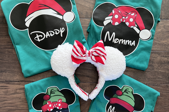 Disney Christmas Minnie Mouse Ears, Mickey Mouse Headband, Mouse Ears