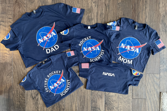 Nasa Space Family Birthday Shirt