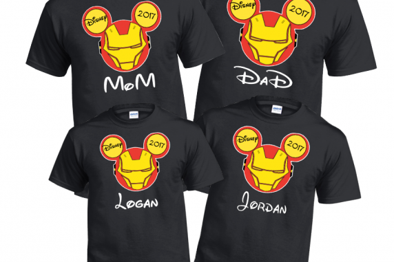 Iron Man Super Heros custom disney T-Shirt