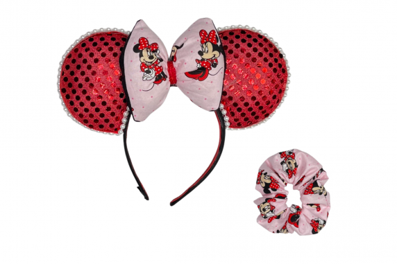 WDW Minnie Mouse Scrunchie