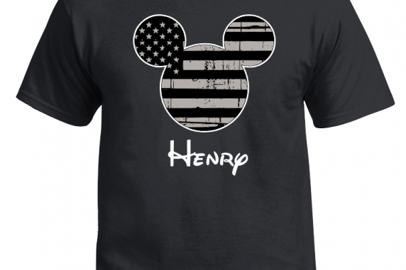 Disney Distress American Flag Disney Family Mickey Mouse and Minnie Mouse Flowy