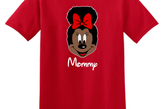 Disney Mickey Mouse and Minnie Mouse Natural Afro T-Shirt