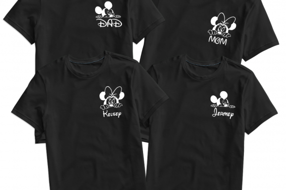 Disney Mickey Mouse and Minnie Mouse Pocket Logo Family Vacation T-shirts 2020