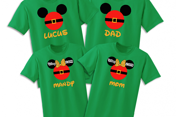 Disney Family Mr & Mrs Santa Vacation T-Shirts