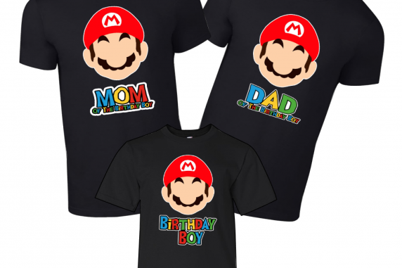 Super Mario Birthday T-shirts