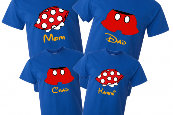 Disney Family Skirt / Pants  Mickey and Minnie Vacation T-Shirt Bottoms