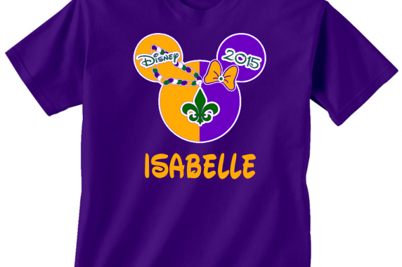 Minnie Mardi Gras Bead Family Vacation