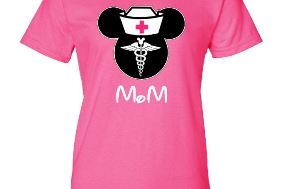 Disney Nurse Family Minnie Mouse Flowy Tops and Tank Top