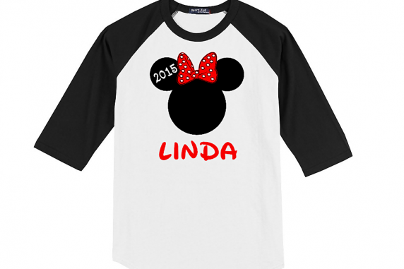 Mickey & Minnie Family Vacation Raglan T-Shirts sister