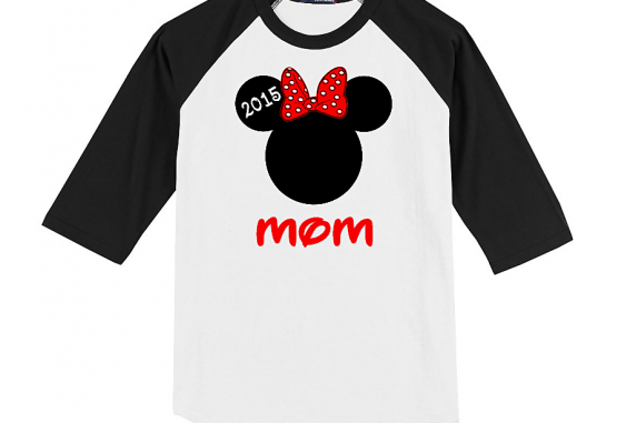 Mickey & Minnie Family Vacation Raglan T-Shirts mom