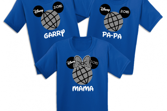 Disney Epcot Mickey/Minnie Family Vacation T Shirts