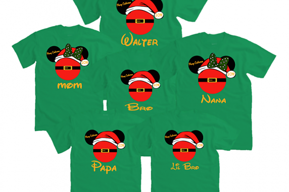 Disney Family Santa Claus Vacation Family T-shirts