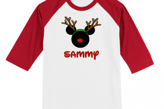 Disney Christmas Reindeer Family Vacation Raglan T-Shirts