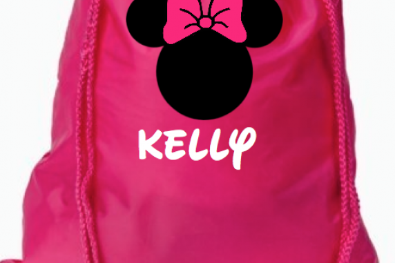 Minnie Pink Drawstring Bags